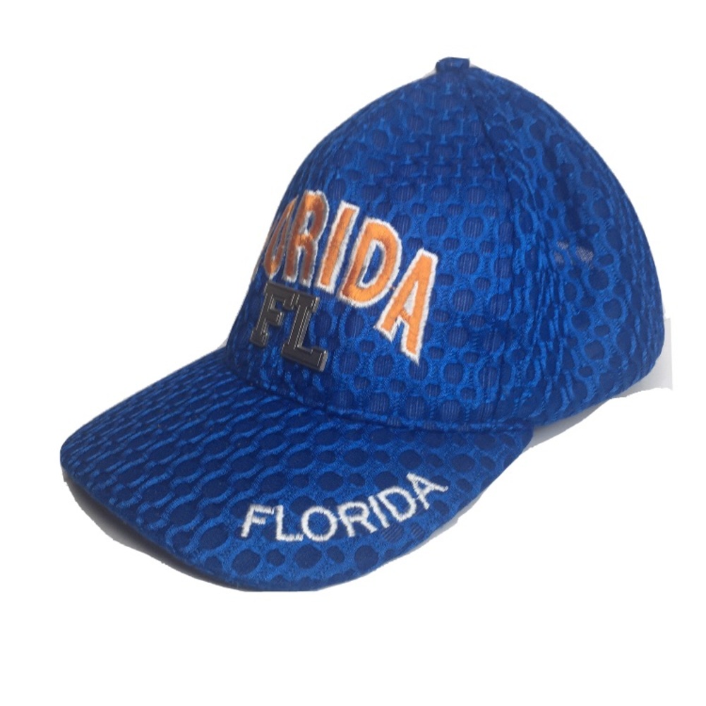 Florida FL Adjustable Baseball Hat Cap Blue.